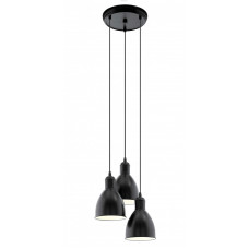 Подвес PRIDDY, 3х60W (E27), Ø325, сталь, черный