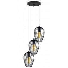 Подвес NEWTOWN, 3x60W (E27), Ø380, сталь, черный