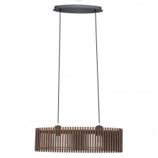 Подвес NAROLA, 2x60W (E27), L580, дерево/ореховый