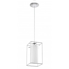 Подвес LONCINO 1, 1x60W (E27), сталь, хром/стекло, сатиновое стекло