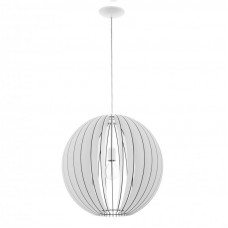 Подвес COSSANO, 1х60W (E27), Ø500, сталь/ дерево, белый Подвес COSSANO, 1х60W (E27), Ø500, сталь/ дерево, белый