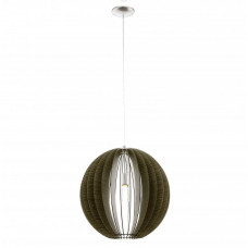 Подвес COSSANO, 1х60W (Е27), Ø500, сталь/ дерево, темно-коричневый Подвес COSSANO, 1х60W (Е27), Ø500, сталь/ дерево, темно-коричневый