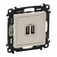Legrand Valena LIFE DIY Сл.кость Розетка 2-ая USB 240В/5В 1500мА