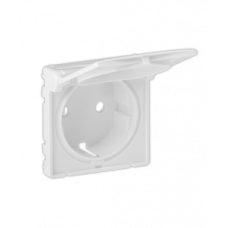 Legrand Valena LIFE Бел Накладка розетки с/з с крышкой
