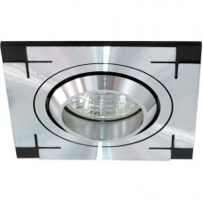 Светильник потолочный CD2330 MR16 G5.3 "квадрат", черный/алюминиевый