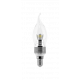 Лампа Gauss LED Candle Tailed Crystal clear dim 5W E14 4100K диммируемая
