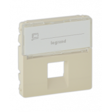 Legrand Valena LIFE Сл.кость Накладка розетки ТЛФ/комп 1-ой с полем для надписи